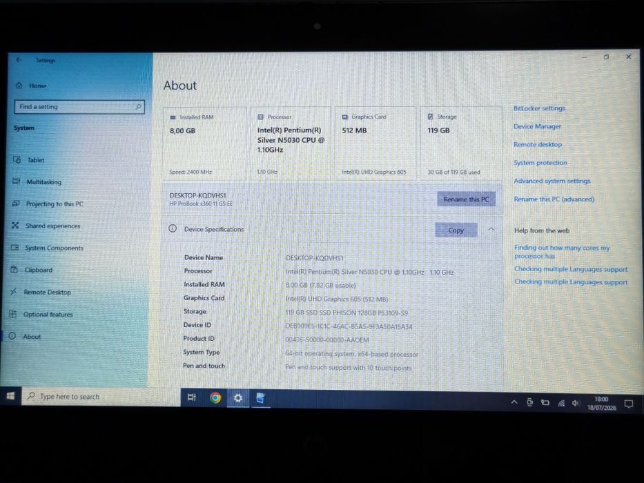 HP ProBook x360 11 G5 EE