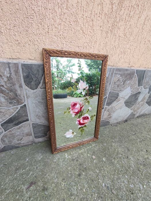 Oglindă vintage pictată