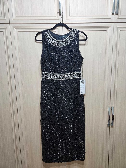 Вечернее черное платье американского бренда Mac Duggal 6 размер США