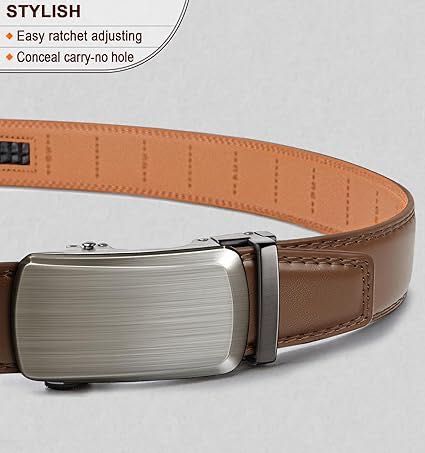 Curea din piele maro,barbati, BULLIANT