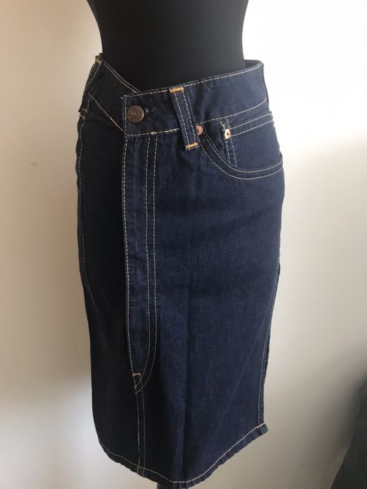 Дънкови кожени поли Levis, BENETTON, G-STAR, VERO MODA 36/38 номер