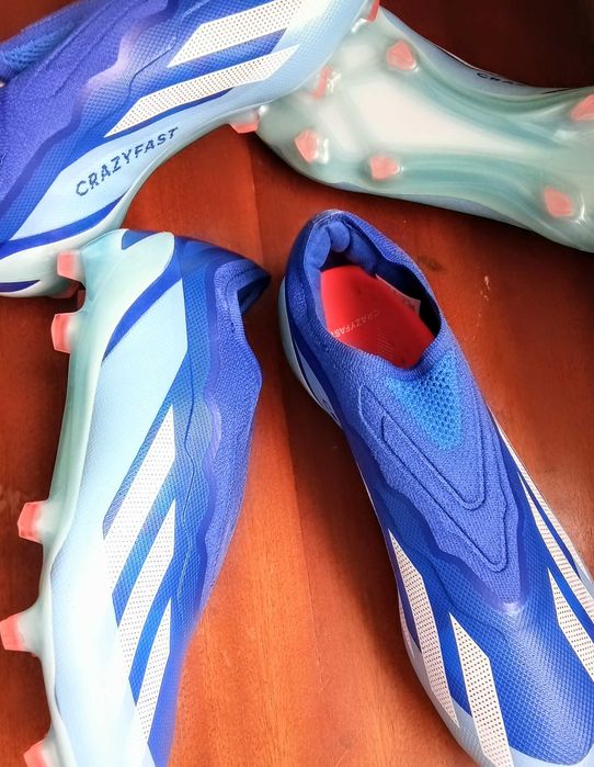Бутонки Adidas X CRAZYFAST.1 LL FG - Blue футболни обувки