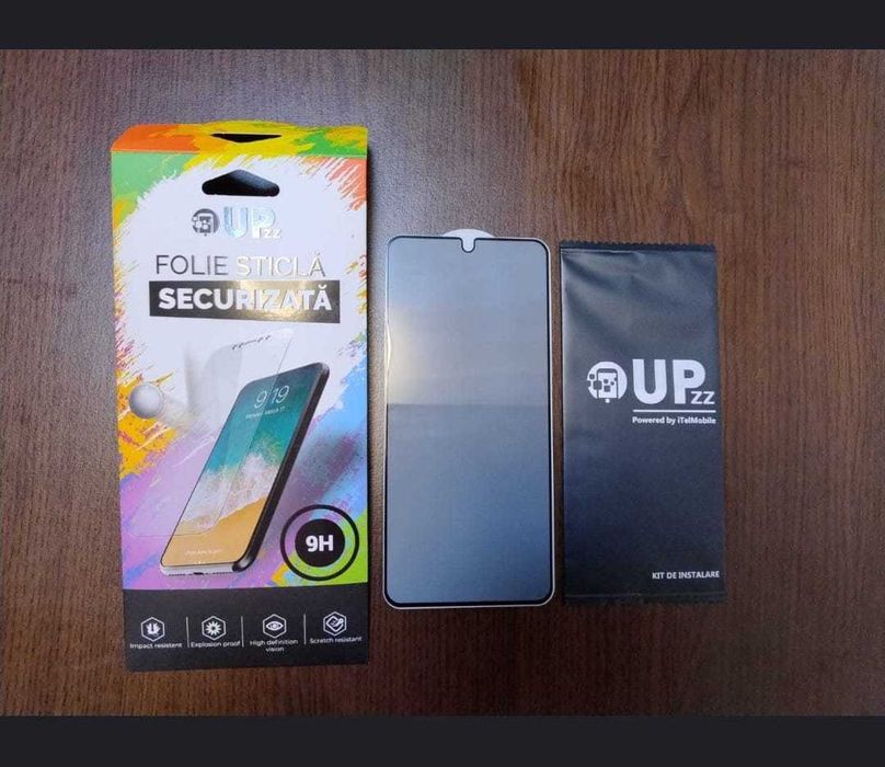 Folie sticlă securizată Upzz Privacy compatibilă cu Samsung Galaxy S21