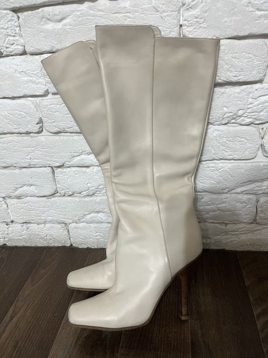 Сапоги белые Gimmy Choo