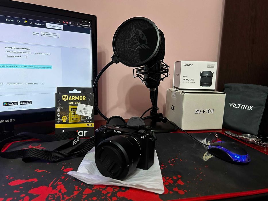 Vand aparat foto Sony ZV-E10 II (Mark2) cu tot cu obiectiv/separat.