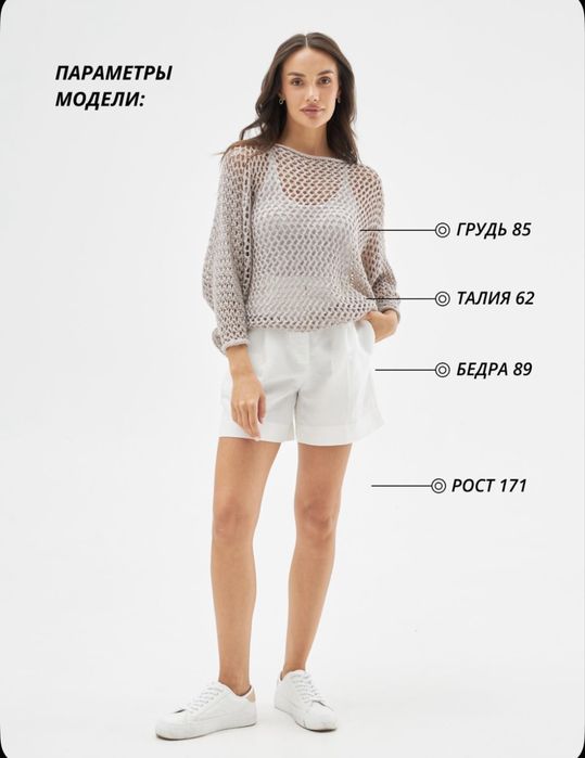 Кофта вязка ажурная сетка
