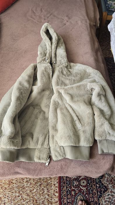 Яке бомбър Зара Zara bimber Alpha вълк косъм две лица двулицево