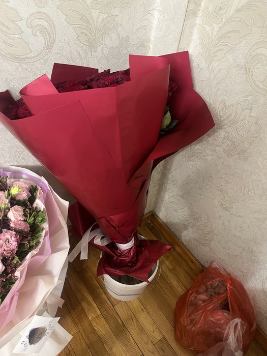 Букет роз красные а