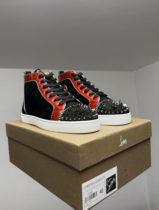 Christian Louboutin High Oralato Red Black