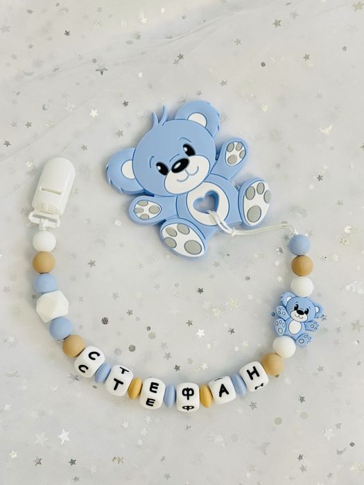 Персонализиран силиконов клипс за биберон