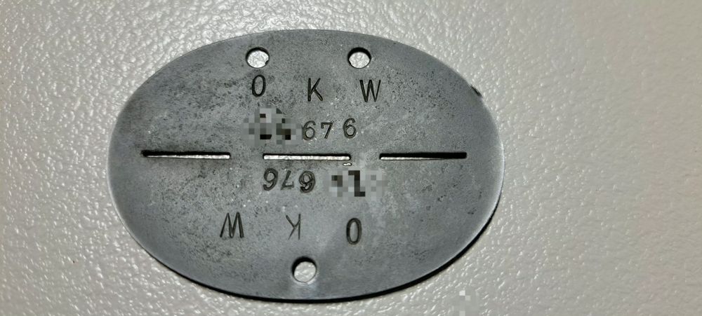 Dog tag ww2 Oberkommando Wehrmacht