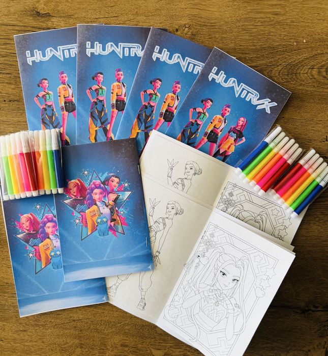 Персонализирани книжки за оцветяване на тема K-pop demon hunters