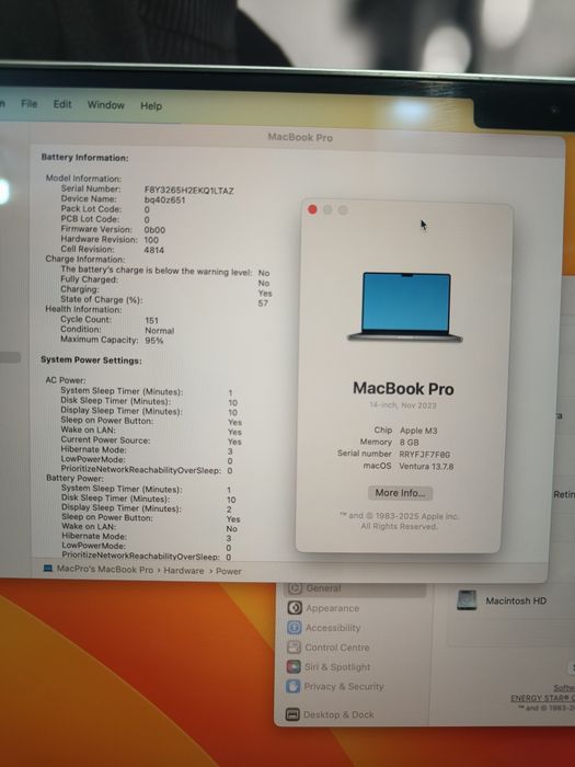 Macbook Pro 14" M3 512gb 2023