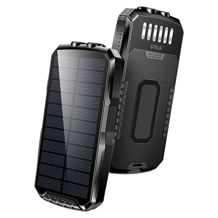 Преносима батерия STELS SolarPro 16K, PowerBank 16000mAh, Led фенер