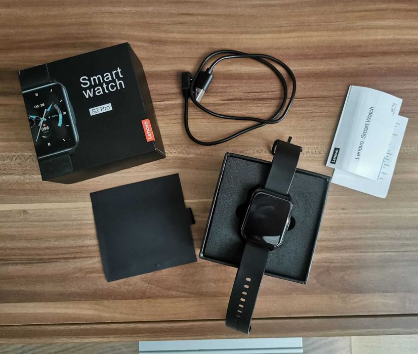 Смарт часовник Lenovo S2 Pro - Водоустойчив, Черен