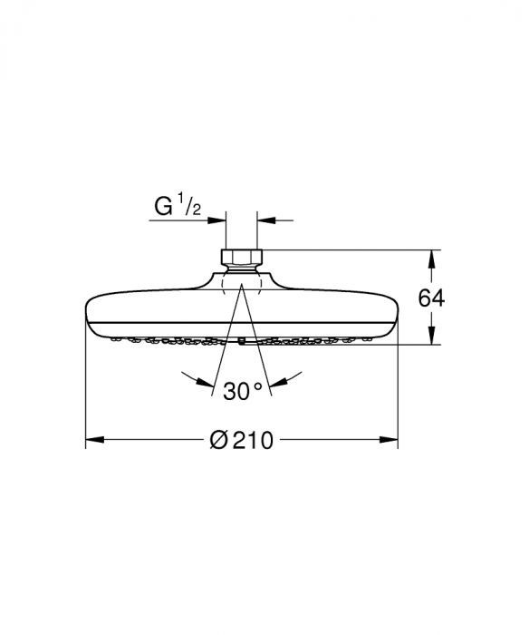 Para dus Grohe New Tempesta 210MM