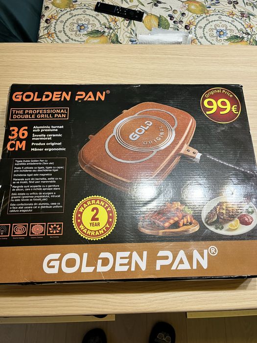 Tigaie dubla Golden Pan Top Shop nou