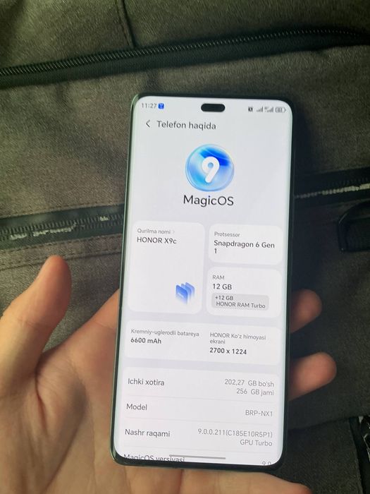 Honor 9C - 256 xotira 12 tezkor xotira
