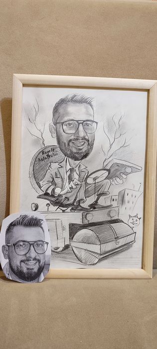 Caricaturi,portrete și peisaje