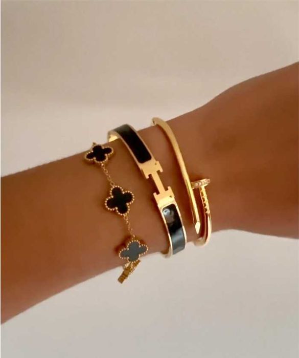 Луксозна Гривна с детелини Van Cleef Alhambra, Гривна Пирон Cartier