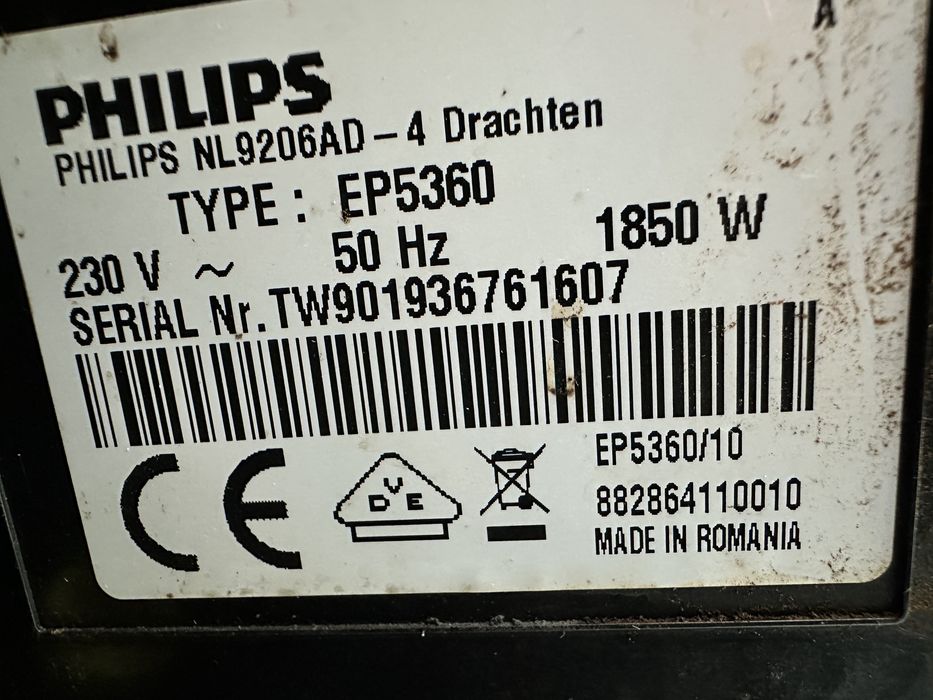Expresor Philips EP5360 defect