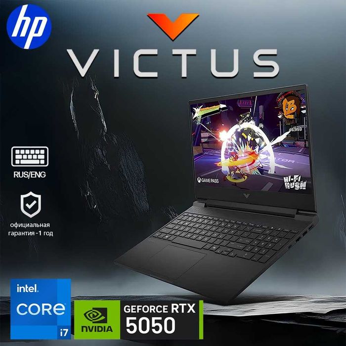 HP Victus 15 I7-13620,16GB,512GB,RTX5050 Nout.uz