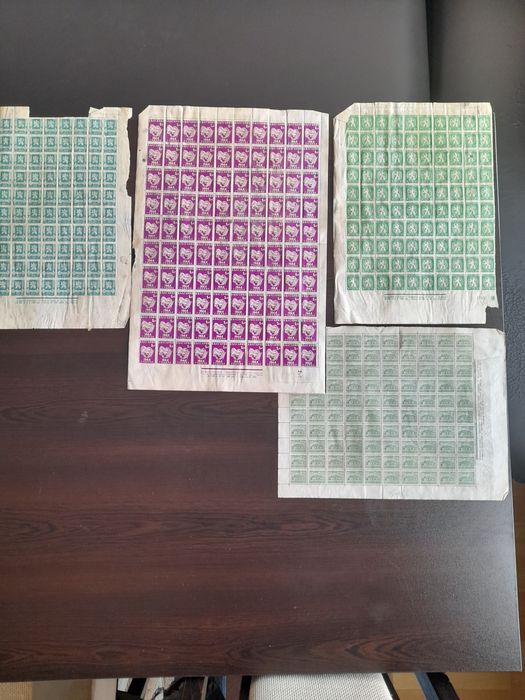 Стари пощенски марки каре,листСписание .