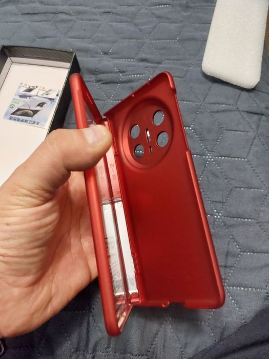 Husă Premium Huawei Mate X6 - Protecție 360°, Sticlă inclusă, Roșu