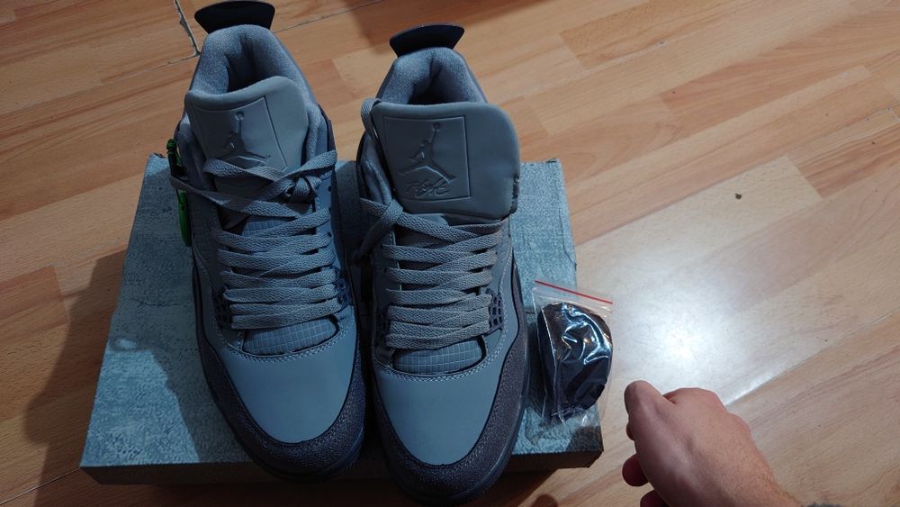 Jordan 4 Retro Paris Olympics Wet Cement 44- noi/nepurtați