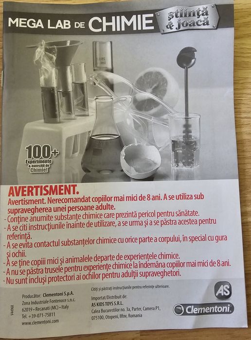 Oferta !!!  Mega Lab de Chimie de la Clementoni