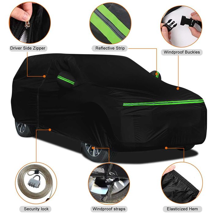 Покривало за кола Водоустойчив калъф за хечбек, седан и SUV