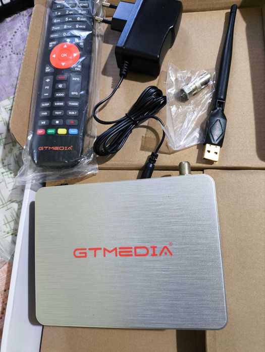 DVB-C, DVB-T, T2 GTMEDIA V7 TT Full HD с вкл. HDTV антена