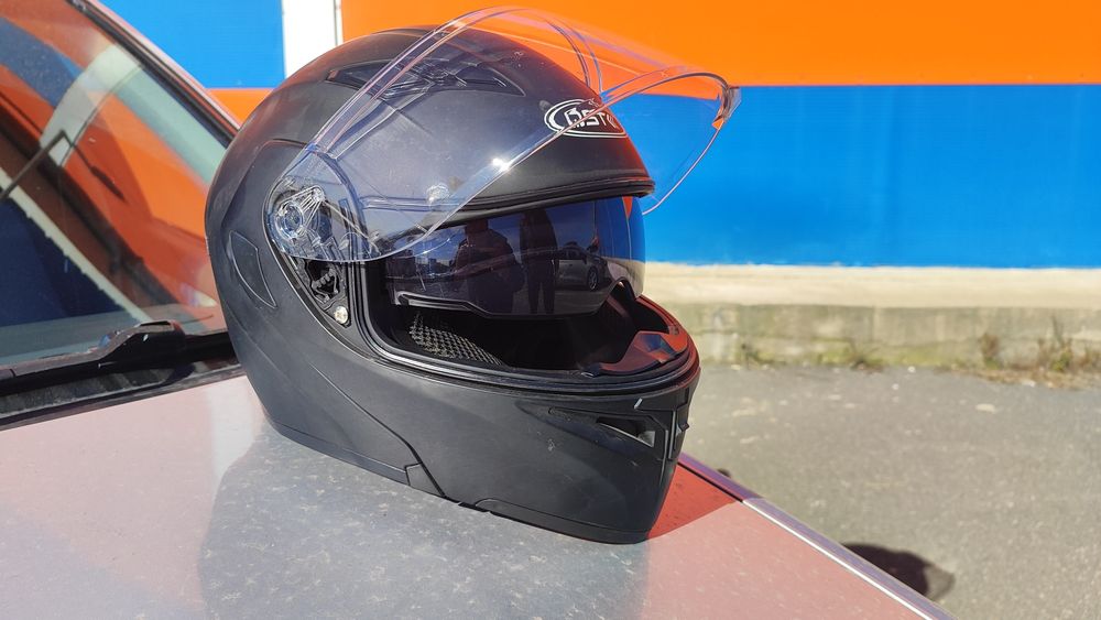 Шлем модуляр. Черный матовый