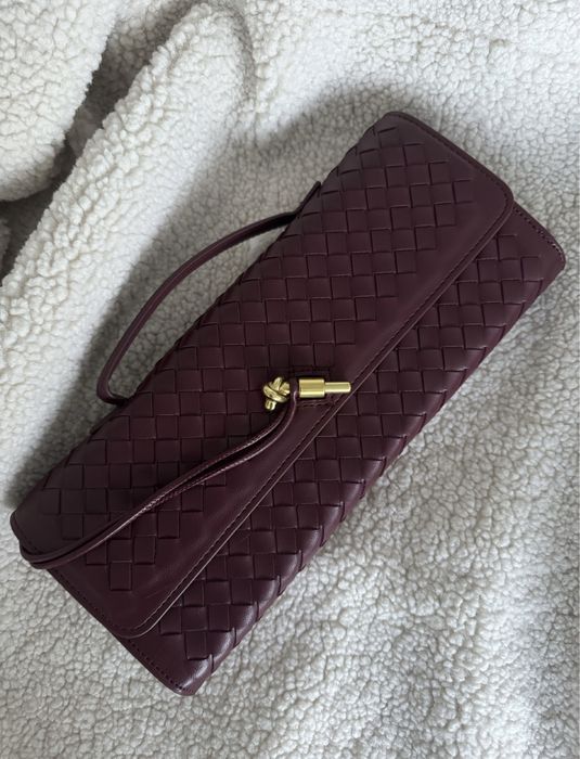 Дамска чанта/клъч бордо Bottega V