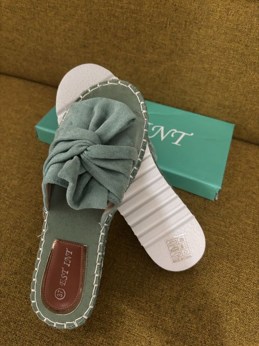 Papuci noi dama turquoise nr 37