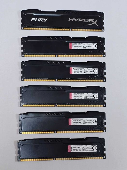 Kit Memorie RAM Kingston HyperX Fury Black 8GB (2x4GB) DDR3 1866MHz CL10 1.5V HX318C10FB/4
