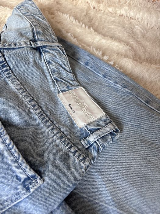 Джинсы бершка голубые