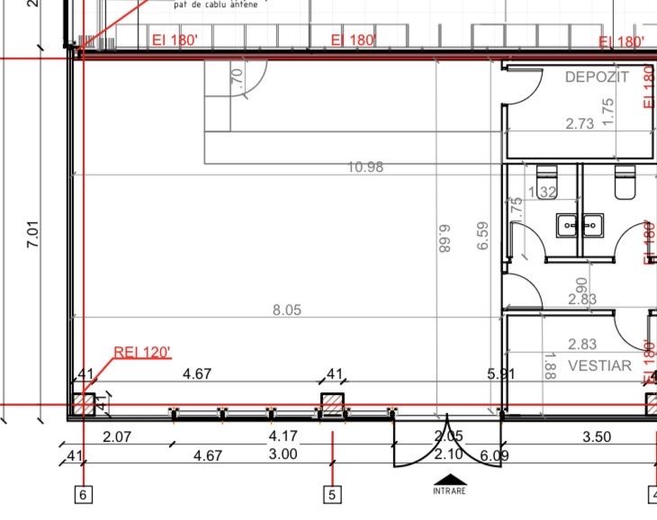 Spatiu comercial 73mp (cafenea) de inchiriat in Santana de Mures, incinta Profi Pepco