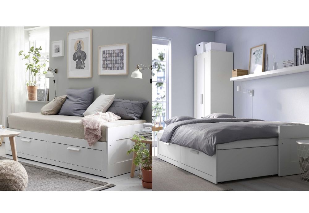 Кровать IKEA BRIMNES вместе с матрасом!