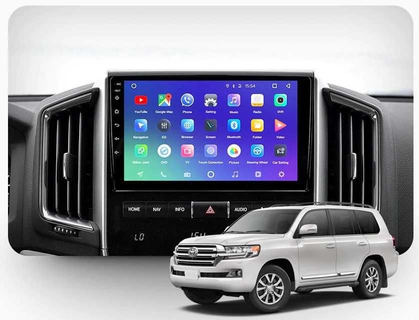 САМЫЕ НИЗКИЕ ЦЕНЫ Штатная магнитола Toyota Land Cruiser 200, 2015-20