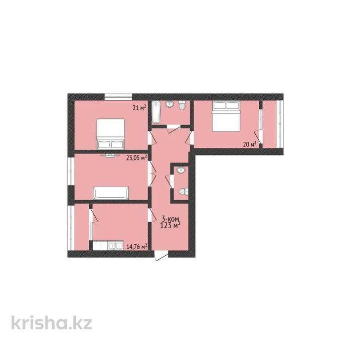 Продажа 3-комнатной квартиры