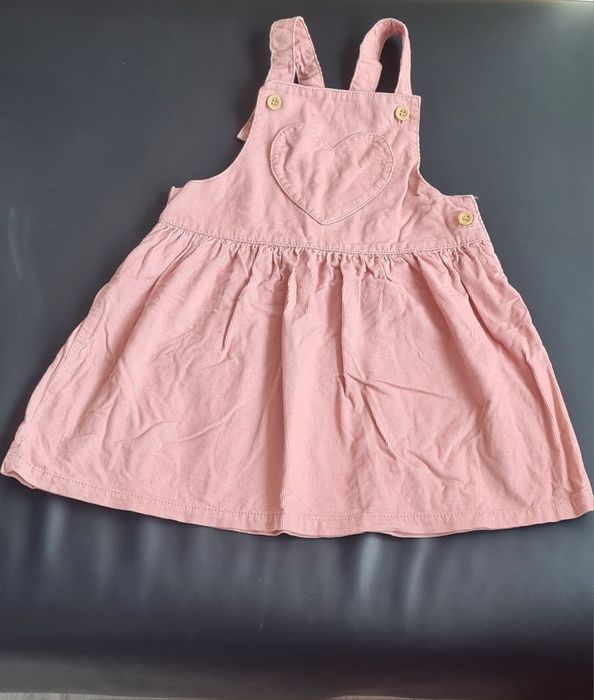 Sarafan rochie salopetă roz fete h&m toamnă mărimea 98 GEMENE