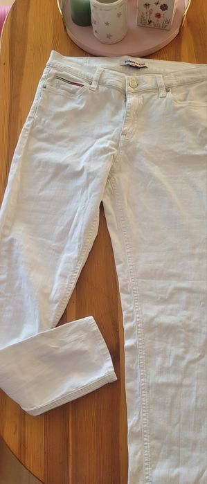TOMMY HILFIGER 30 SLIM FIT оригинални дънки бели