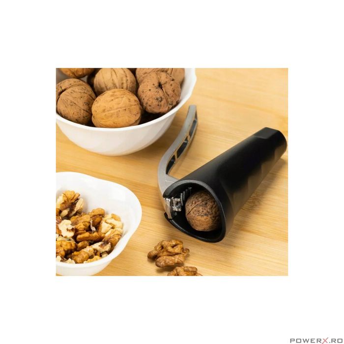 Spargator de nuci manual, negru, Kinghoff
