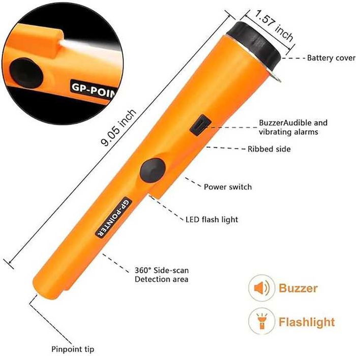 Detector metal aur, argint ,fier, cabluri, chei, tevi. Nou