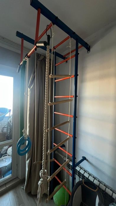 Шведская стенка с кольцами