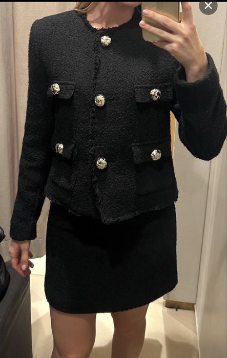 Твидовый костюм Манго