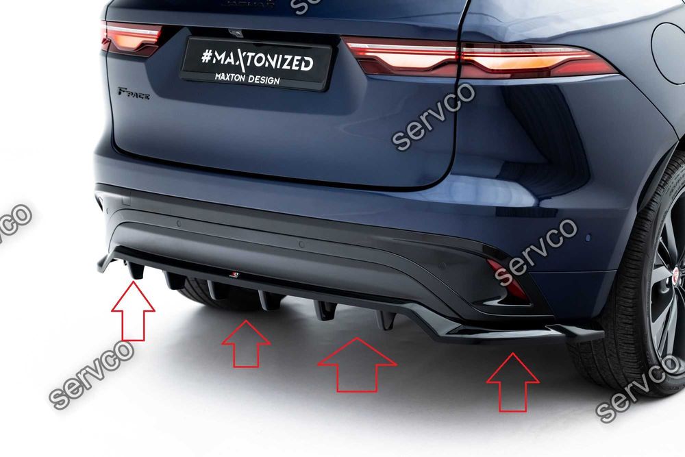 Prelungire splitter bara spate Jaguar F-Pace R-Sport Mk1 Facelift 2020-2025 v2 - Maxton Design