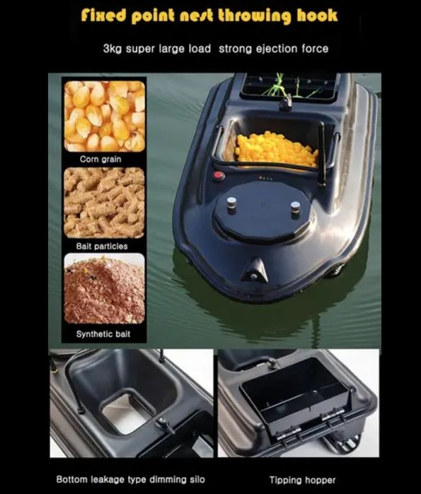 Лодка за захранка-40 точки GPS KAТАМАРАН BOATMAN  бонус сак,зарядно 12