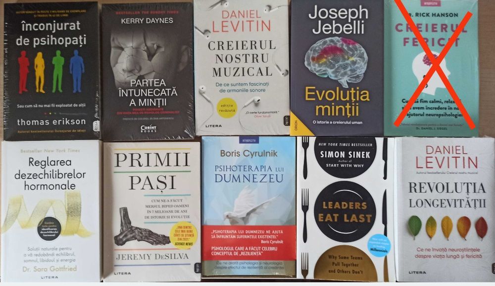 Carti dezvoltare personala, psihologie, sanatate, economie (lichidare biblioteca)